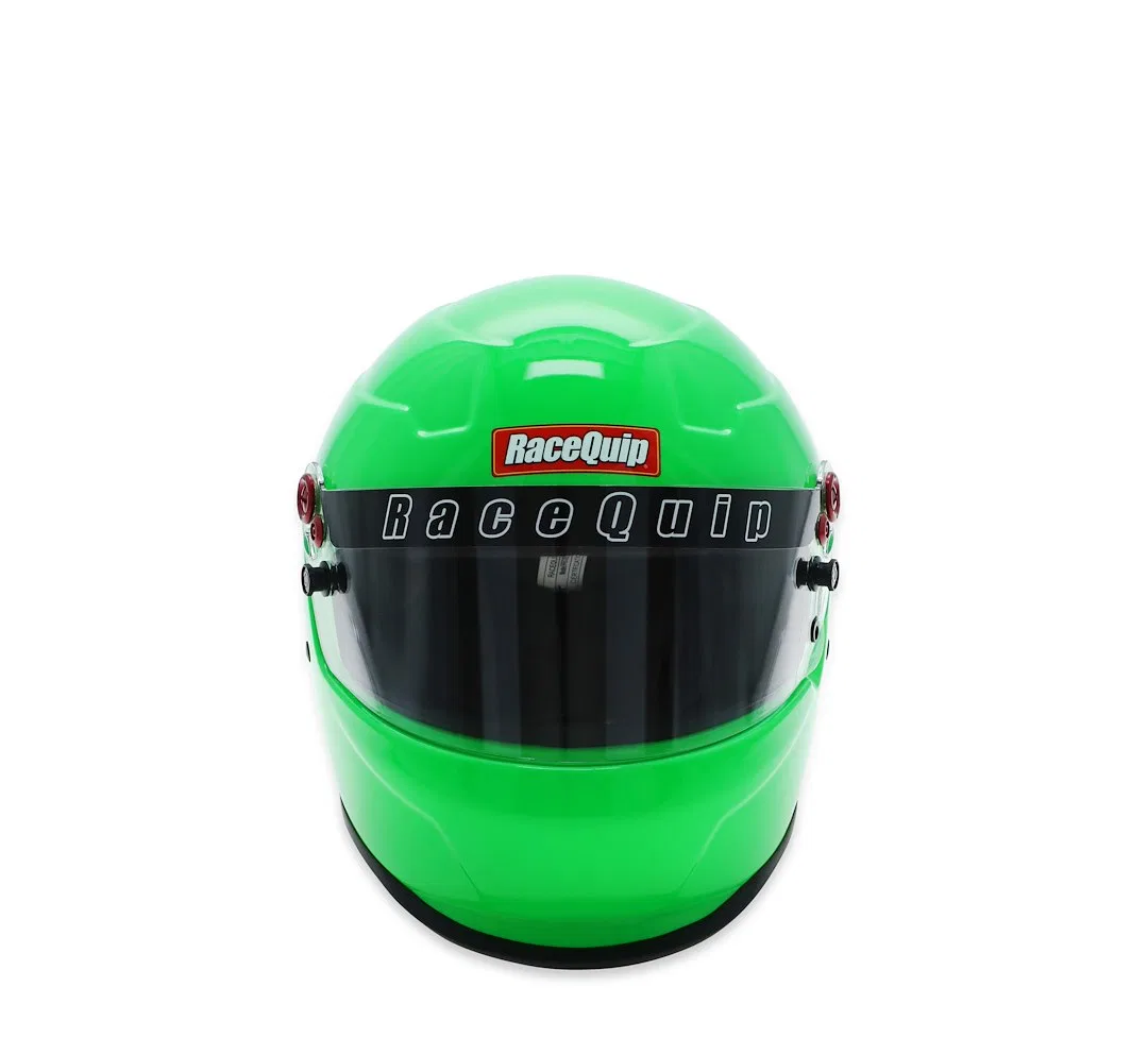 276775 – RACEQUIP Helmet, Full Face Fiber Reinforced Polymer Shell/ Polystyrene Liner Snell SA2020 Rated Large Fluore...